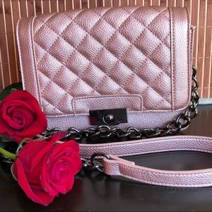Faux leather cross body
